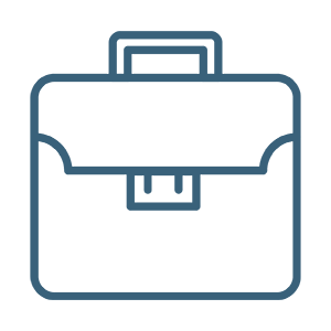 Dark blue briefcase icon